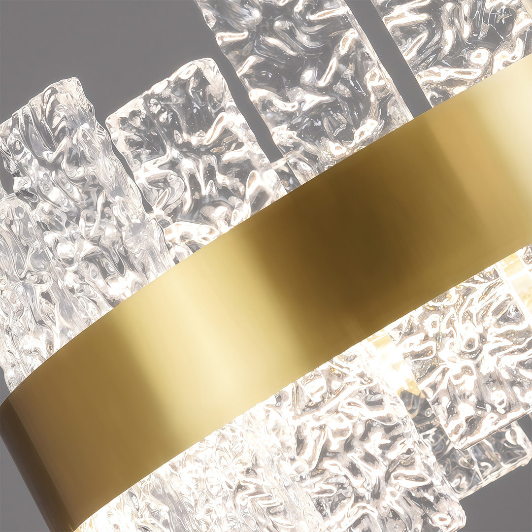Solid Copper Glass Wall Sconce Modern Minimalist LED Lighting