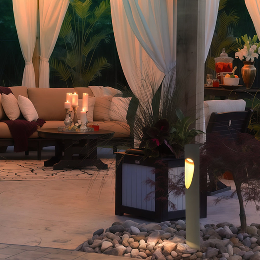 Minimalist LED Bollard Light for Courtyard and Garden Paths
