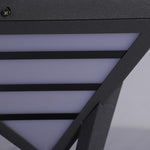 Geometric Aluminum LED Pillar Light for Modern Gateways