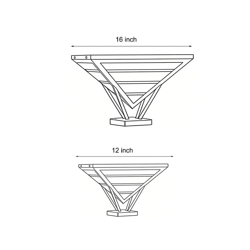 Geometric Aluminum LED Pillar Light for Modern Gateways