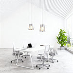Geometric Felt Pendant Light with Acoustic Design for Modern Interiors