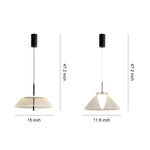 Spectrum Clear Glass Pendant Light for Kitchen Island, Modern LED Hanging Lamp