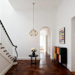 Aurelia Gold Geometric Pendant Light with Adjustable Chain