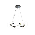 Molecule Bean Modern Chandelier | 6/8-Light LED Pendant for Dining & Living