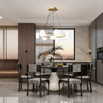 Molecule Bean Modern Chandelier | 6/8-Light LED Pendant for Dining & Living