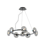 Molecule Bean Modern Chandelier | 6/8-Light LED Pendant for Dining & Living