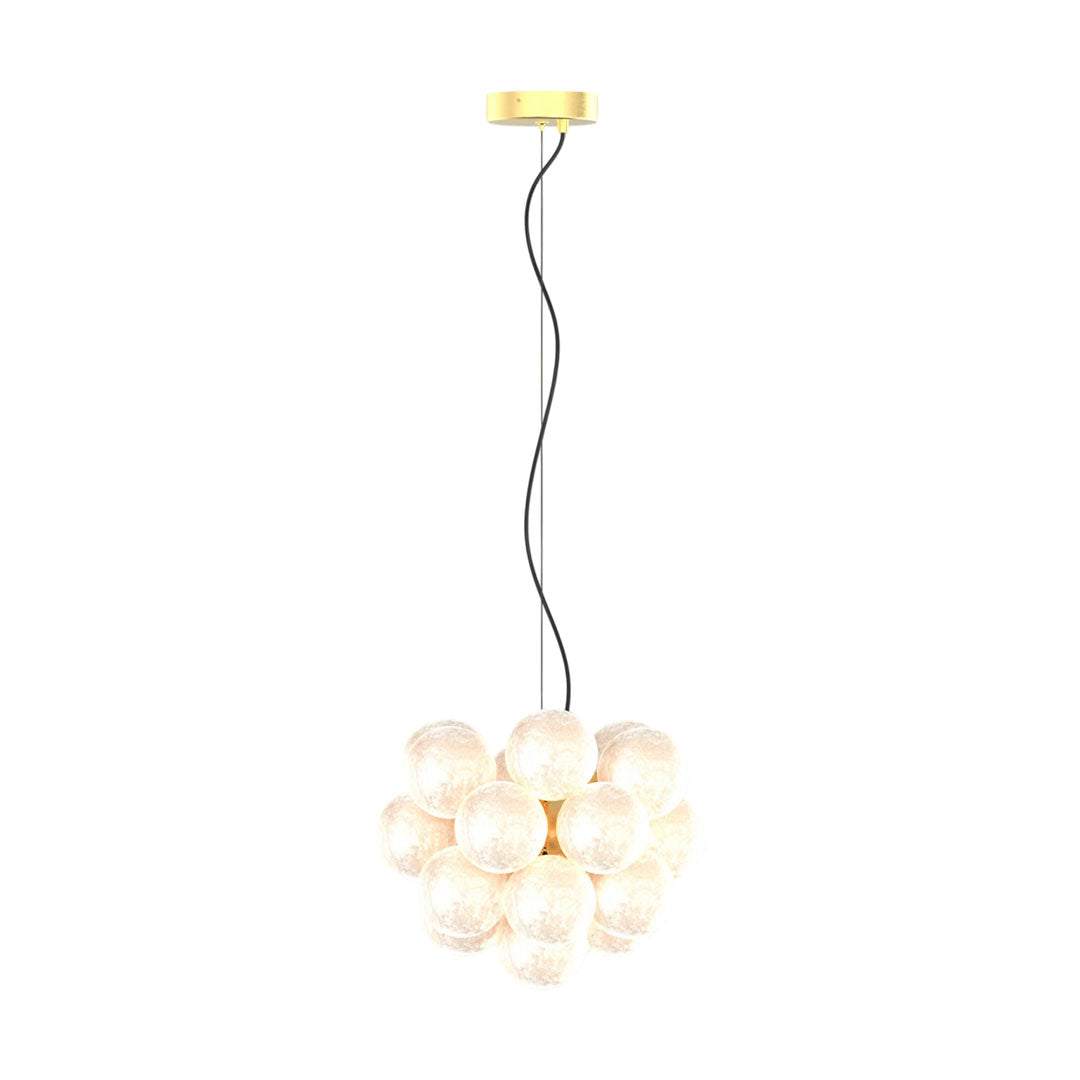 Aurelia Glass Bubble Chandelier, Modern Multi-Head LED Ceiling Light