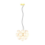Aurelia Glass Bubble Chandelier, Modern Multi-Head LED Ceiling Light