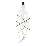Nordic Minimalist LED Linear Chandelier for Modern Interiors
