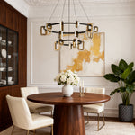 Aurelia Modern Gold Chandelier with Acrylic Shades