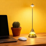 Aurora Spire LED Table Lamp – Modern Minimalist Aluminum & Iron Accent Light