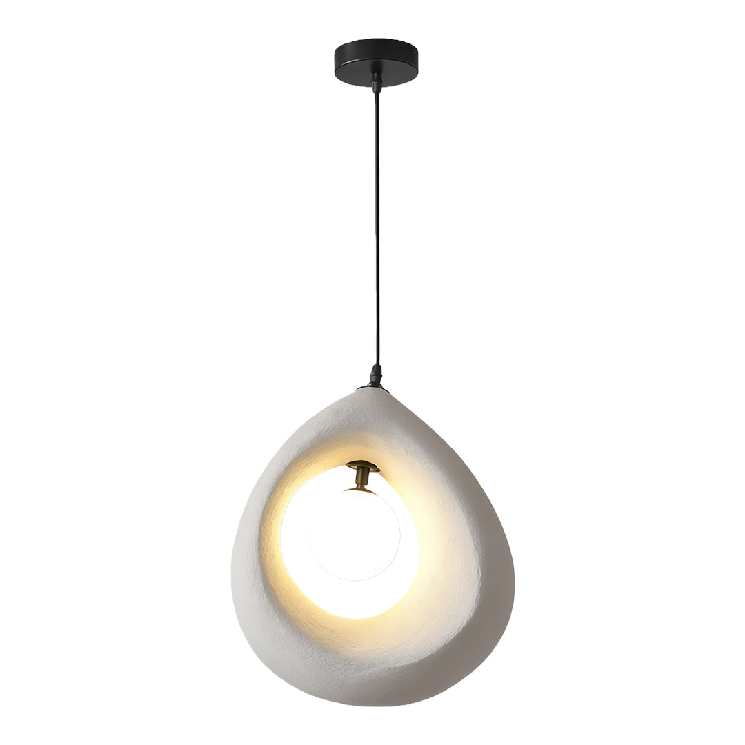 Wabi-Sabi Japanese Pendant Light with Adjustable Cord