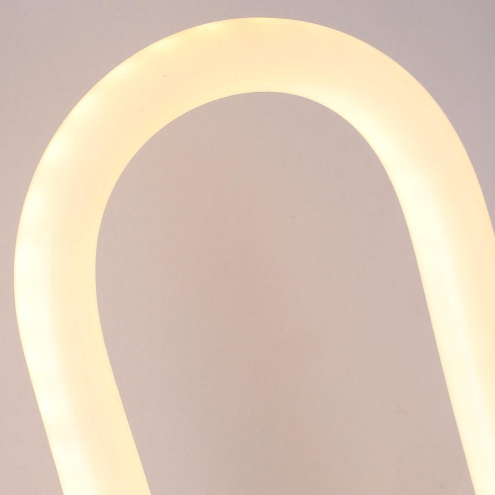 Oval LED Wall Sconce in Black — Modern Architectural Lighting for Bedroom & Living Room