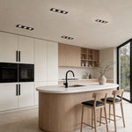 Recessed Linear LED Spotlight with Full-Spectrum Light, Modern Architectural Grille