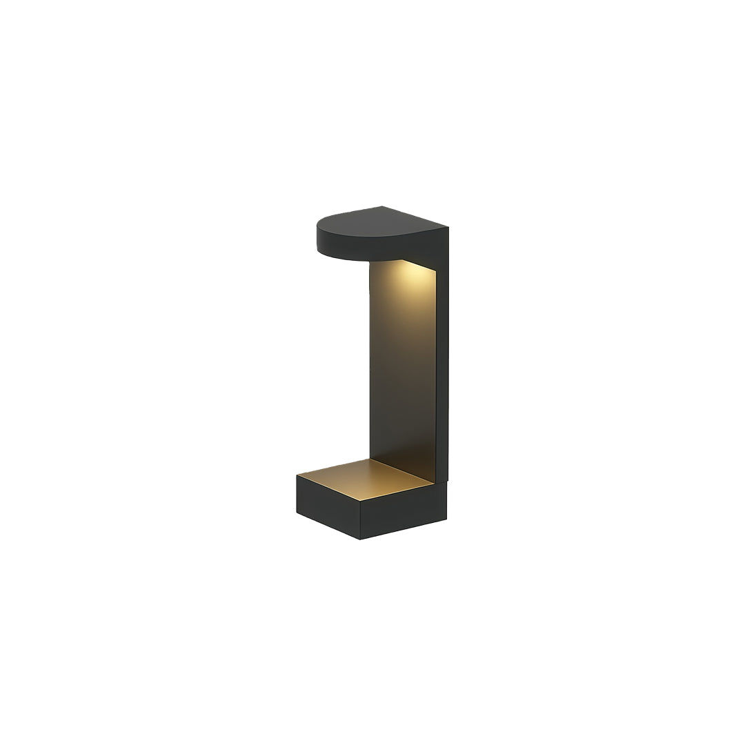 Minimalist Outdoor Pathway Bollard Light with Warm LED Glow