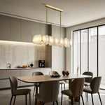 Aurelia Cloud Stone LED Chandelier in Copper | Modern Luxury Ceiling Light