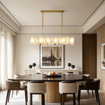 Aurelia Cloud Stone LED Chandelier in Copper | Modern Luxury Ceiling Light
