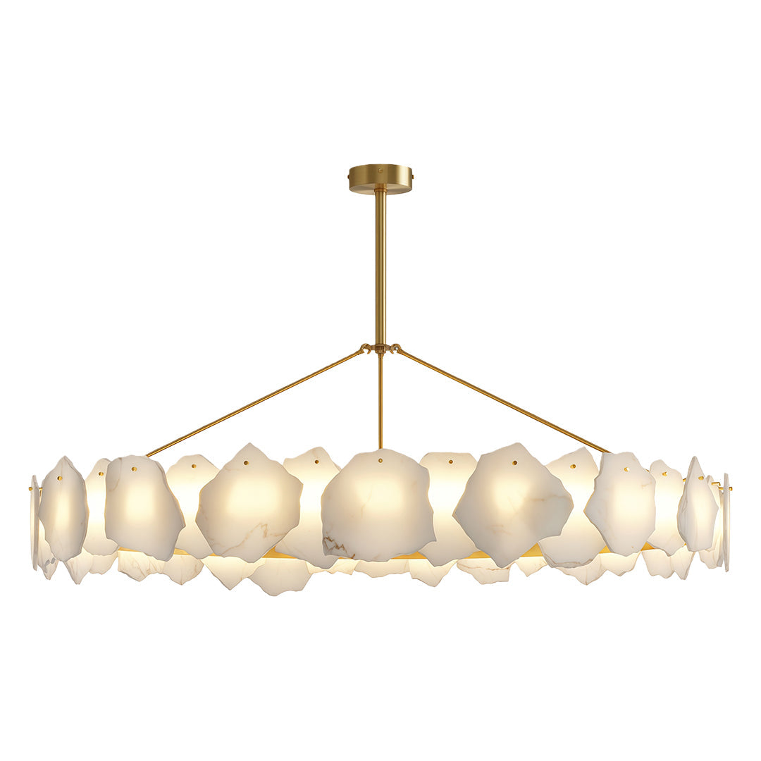 Aurelia Cloud Stone LED Chandelier in Copper | Modern Luxury Ceiling Light