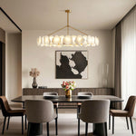 Aurelia Cloud Stone LED Chandelier in Copper | Modern Luxury Ceiling Light