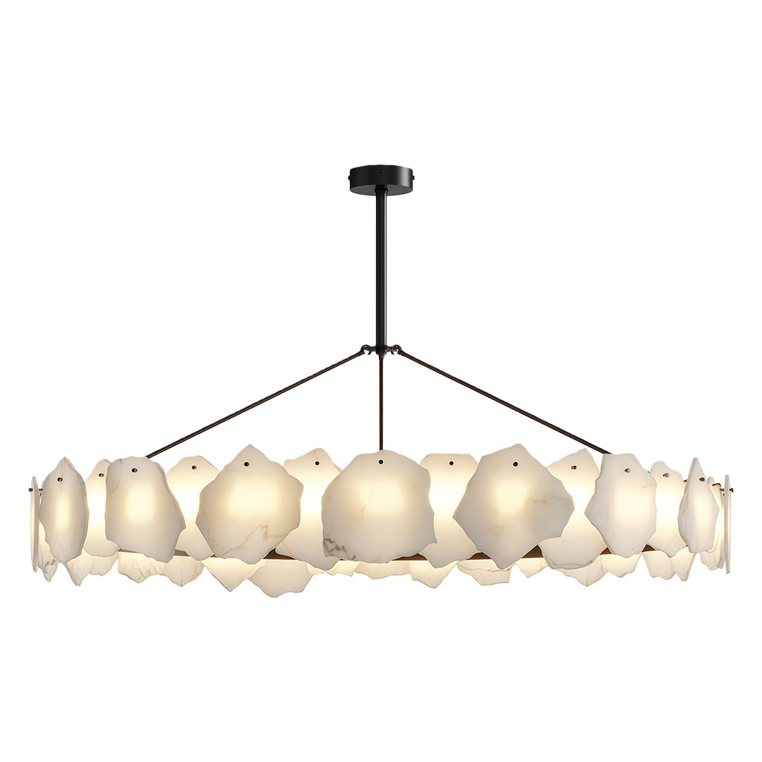 Aurelia Cloud Stone LED Chandelier in Copper | Modern Luxury Ceiling Light
