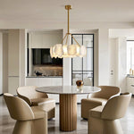 Aurelia Cloud Stone LED Chandelier in Copper | Modern Luxury Ceiling Light