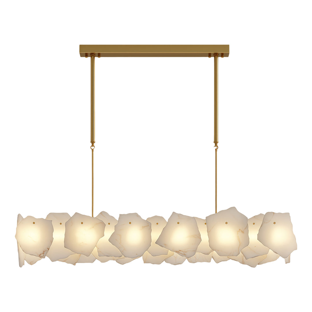 Aurelia Cloud Stone LED Chandelier in Copper | Modern Luxury Ceiling Light