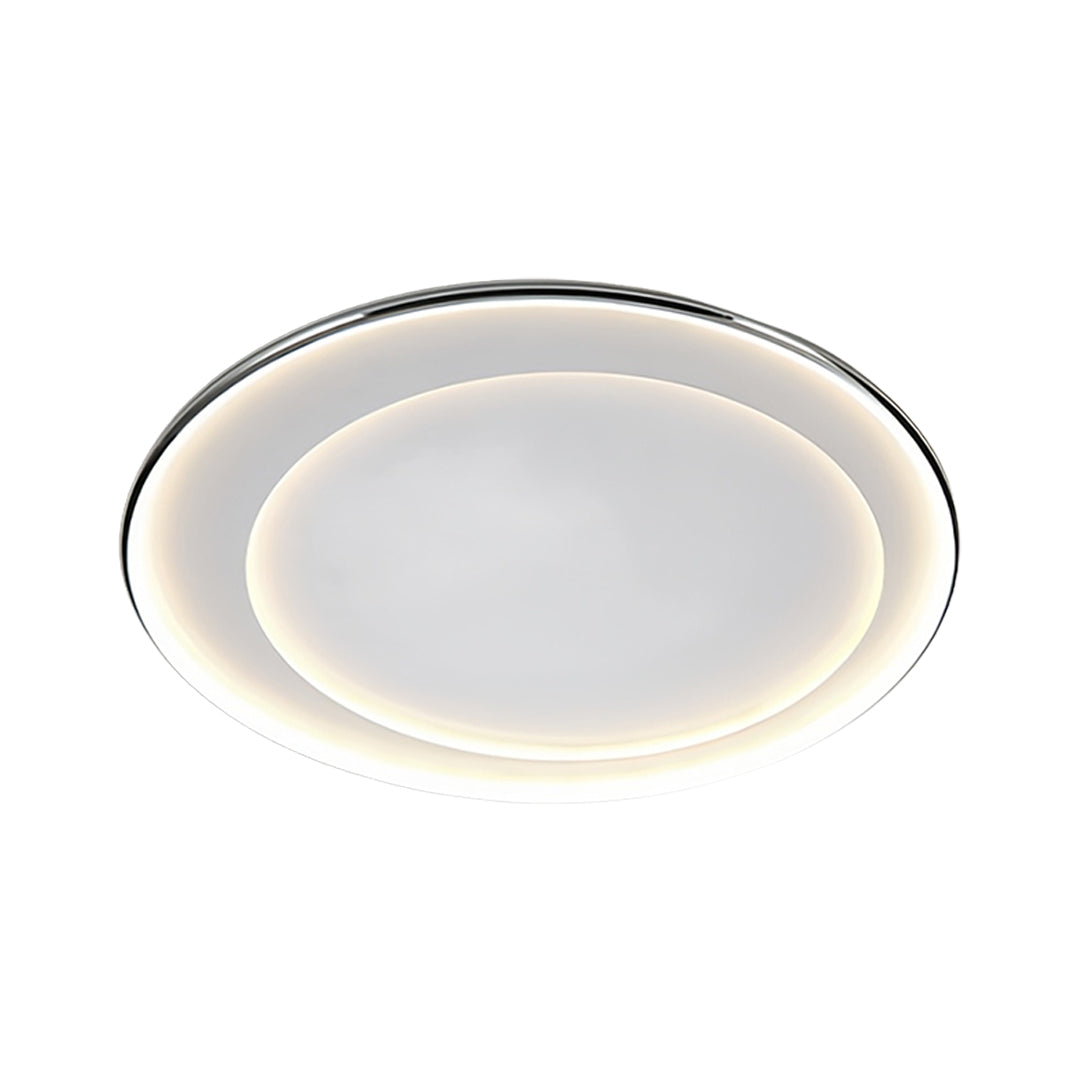 Lumina Round LED Flush Mount Ceiling Light in Matte White