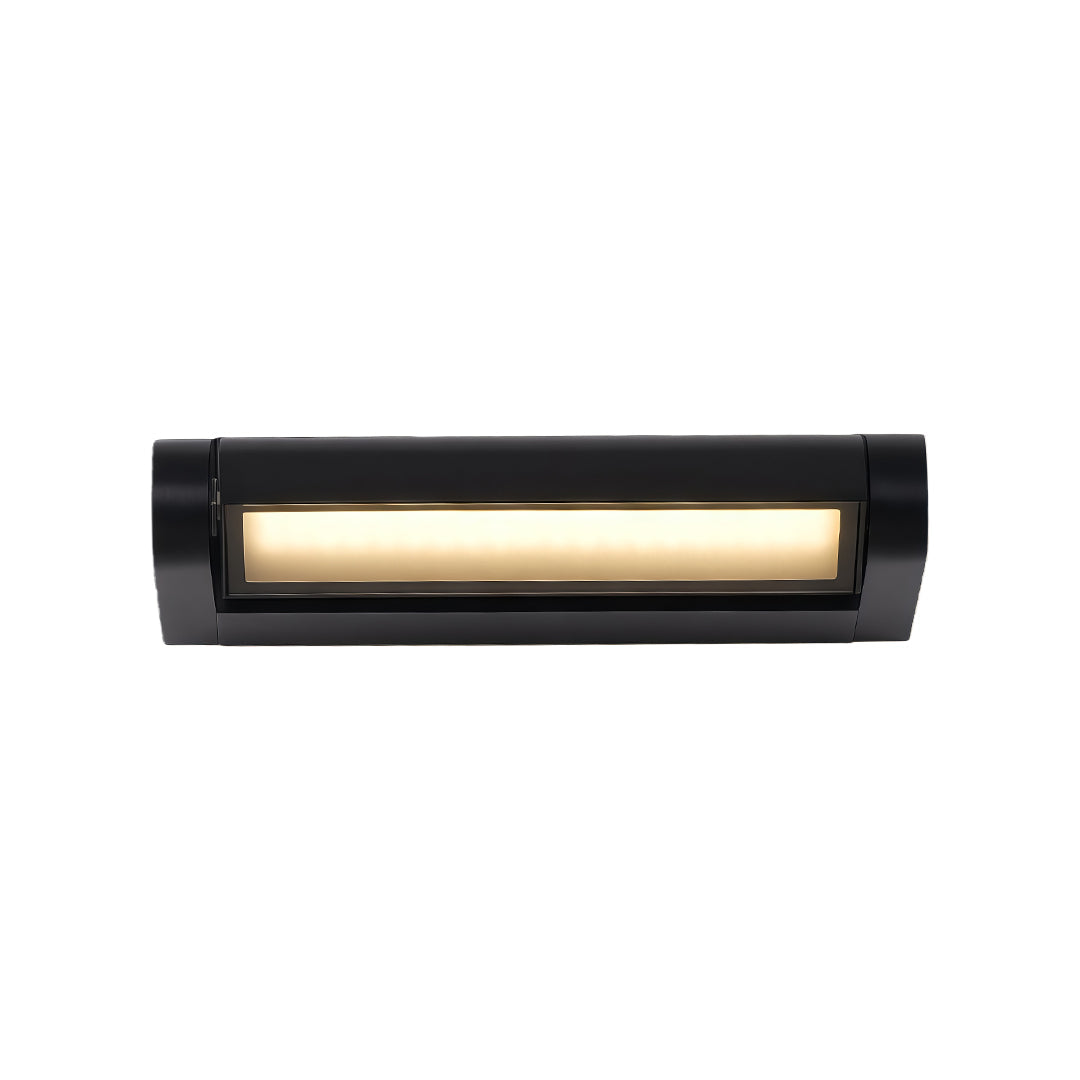 Rotatable Linear LED Wall Sconce in Black Aluminum
