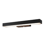 Modern Outdoor Wall Sconce with Motion Sensor in Matte Black Rectangular Design