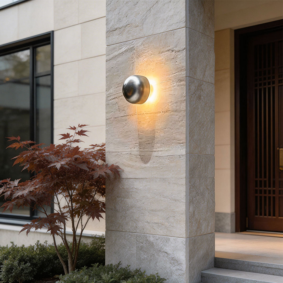 Lumina Mushroom LED Outdoor Wall Sconce – Waterproof Modern Garden Light
