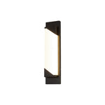 Modern Minimalist Outdoor Linear Wall Light in Sand-Black Stainless Steel