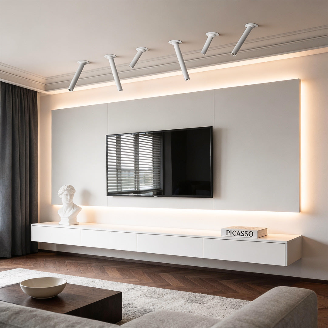 Modern LED Surface Spotlight with Rotatable Cylindrical Design