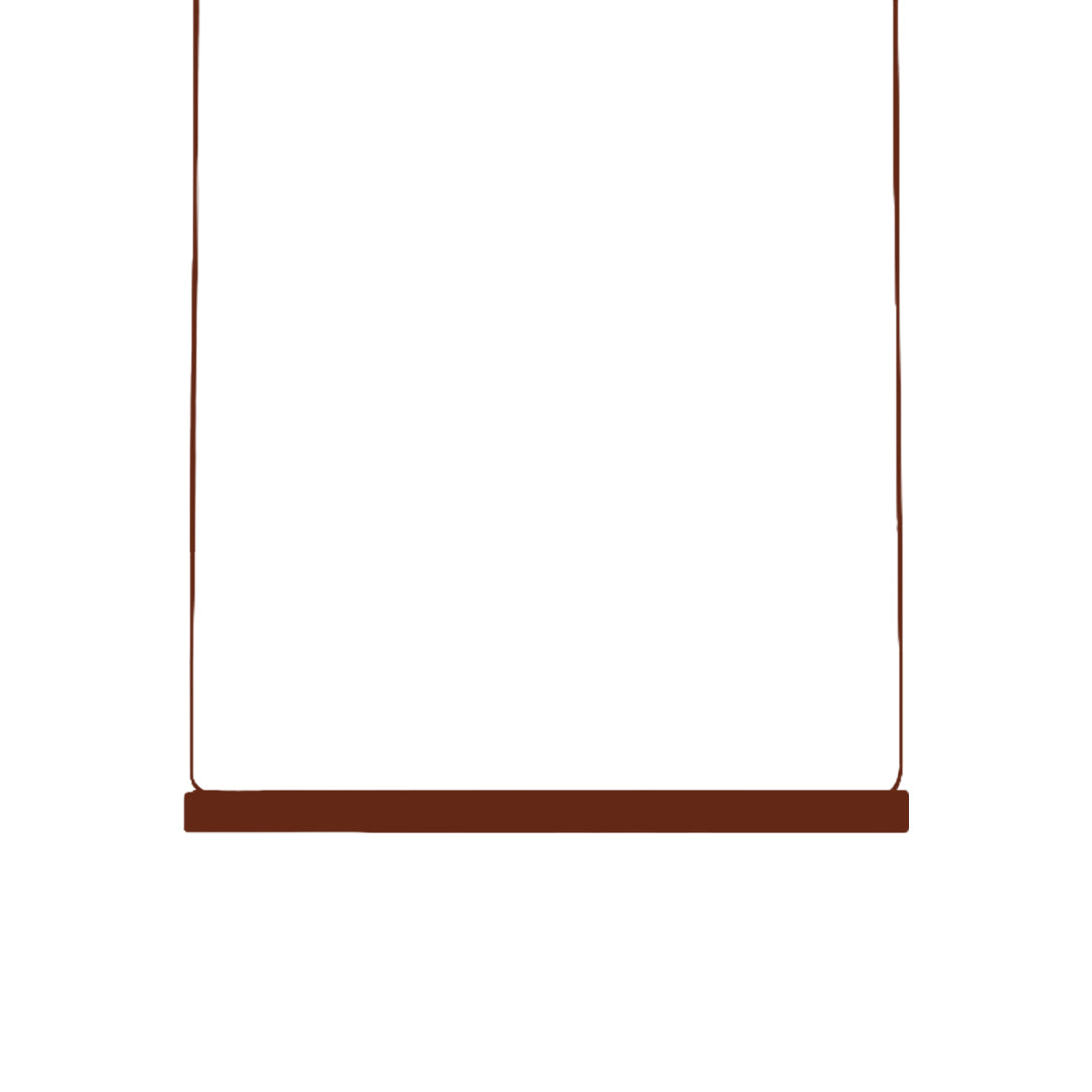 Nordic Minimalist Linear Pendant Light with Adjustable Height