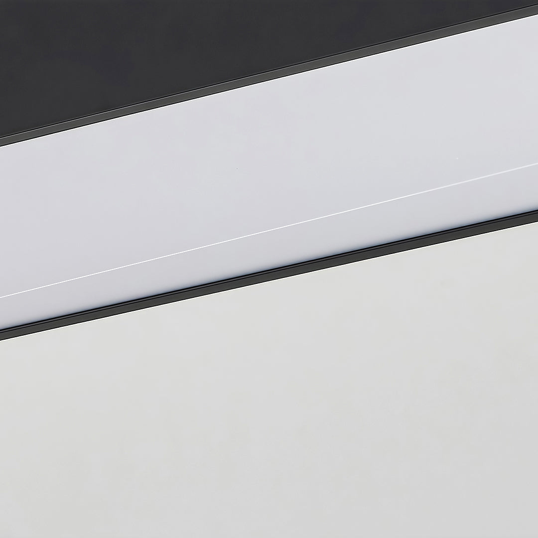 Linear LED Chandelier Modern Minimalist Black Aluminum Pendant Light