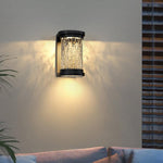 Stereoscopic Cylindrical LED Wall Light in Stainless Steel and Glass