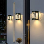 Stereoscopic Cylindrical LED Wall Light in Stainless Steel and Glass