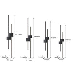 Modern Iron LED Linear Wall Sconce, Horizontal or Vertical Mount