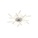Aurelia Iron Ceiling Fan with Dimmable LED Light – Modern Flush Mount