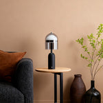 Italian Minimalist Glass Table Lamp with Dimmable LED