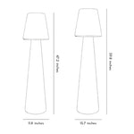 Modern Minimalist Floor Lamp with RGB LED and USB Rechargeable Battery