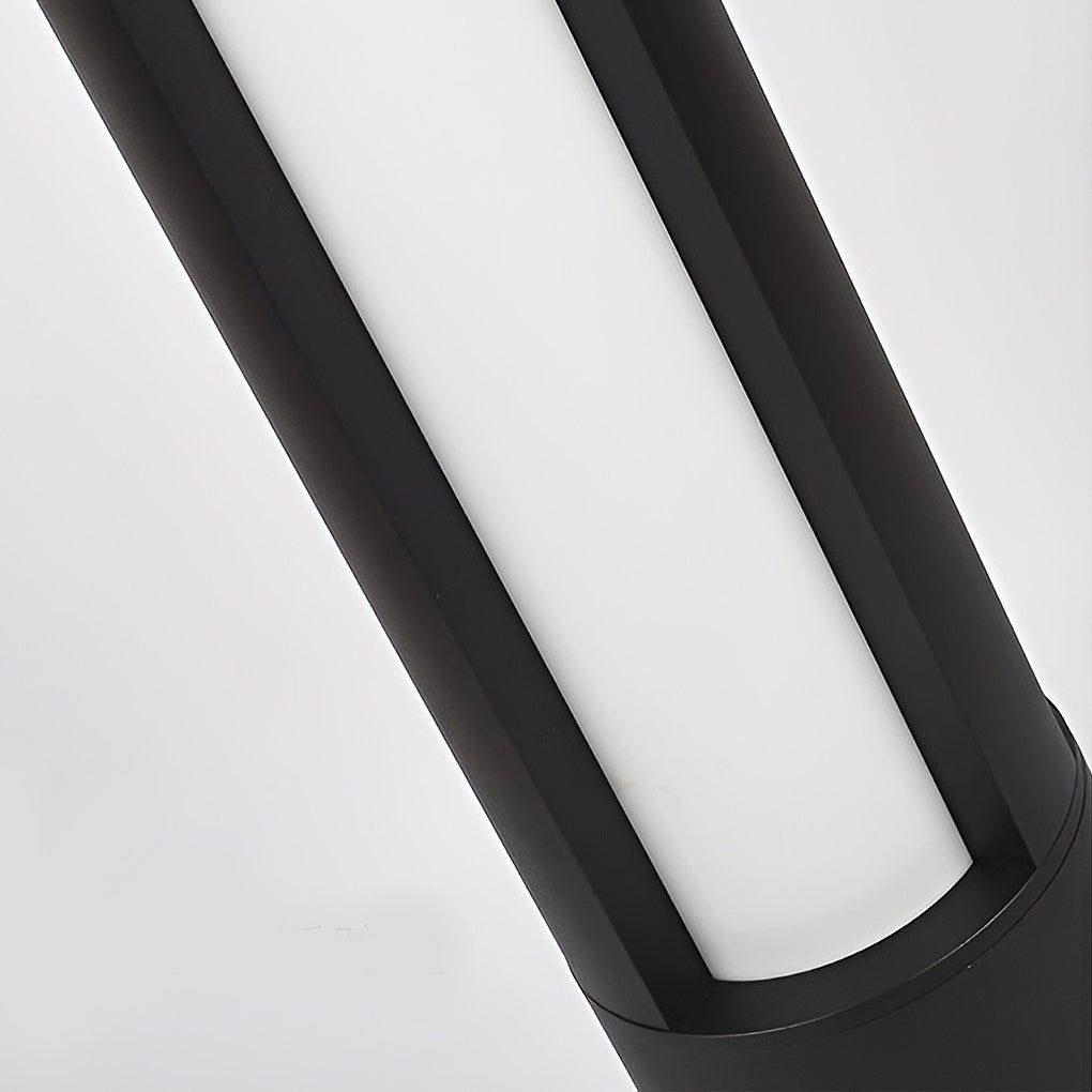 Cylindrical LED Bollard Pathway Lights in Minimalist Aluminum for Modern Outdoor Spaces