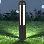 Cylindrical LED Bollard Pathway Lights in Minimalist Aluminum for Modern Outdoor Spaces