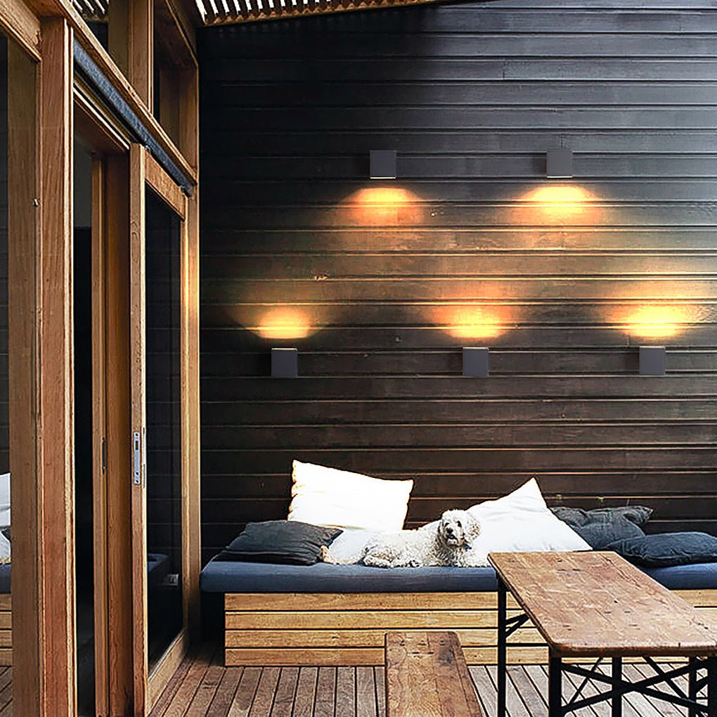 Modern Minimalist Outdoor Led Waterproof Exterior Wall Light For Courtyard Fence