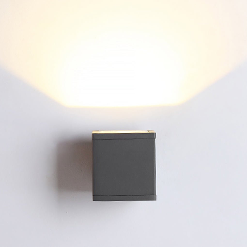 Modern Minimalist Outdoor Led Waterproof Exterior Wall Light For Courtyard Fence