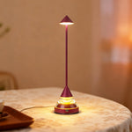 Aurora Spire LED Table Lamp – Modern Minimalist Aluminum & Iron Accent Light