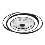Modern Minimalist Stepless Dimming Invisible Ceiling Fan Light For Bedroom