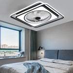 Modern Minimalist Stepless Dimming Invisible Ceiling Fan Light For Bedroom