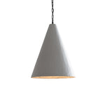 Nordic Plaster Pendant Light with Adjustable Chain, White LED Ceiling Lamp