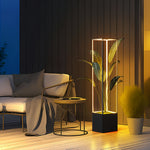 Modena Square Outdoor Floor Lamp with Integrated Planter, IP65 Waterproof LED