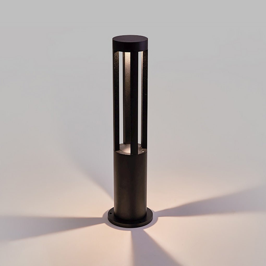 Modern Circular LED Bollard Light for Pathways & Gardens